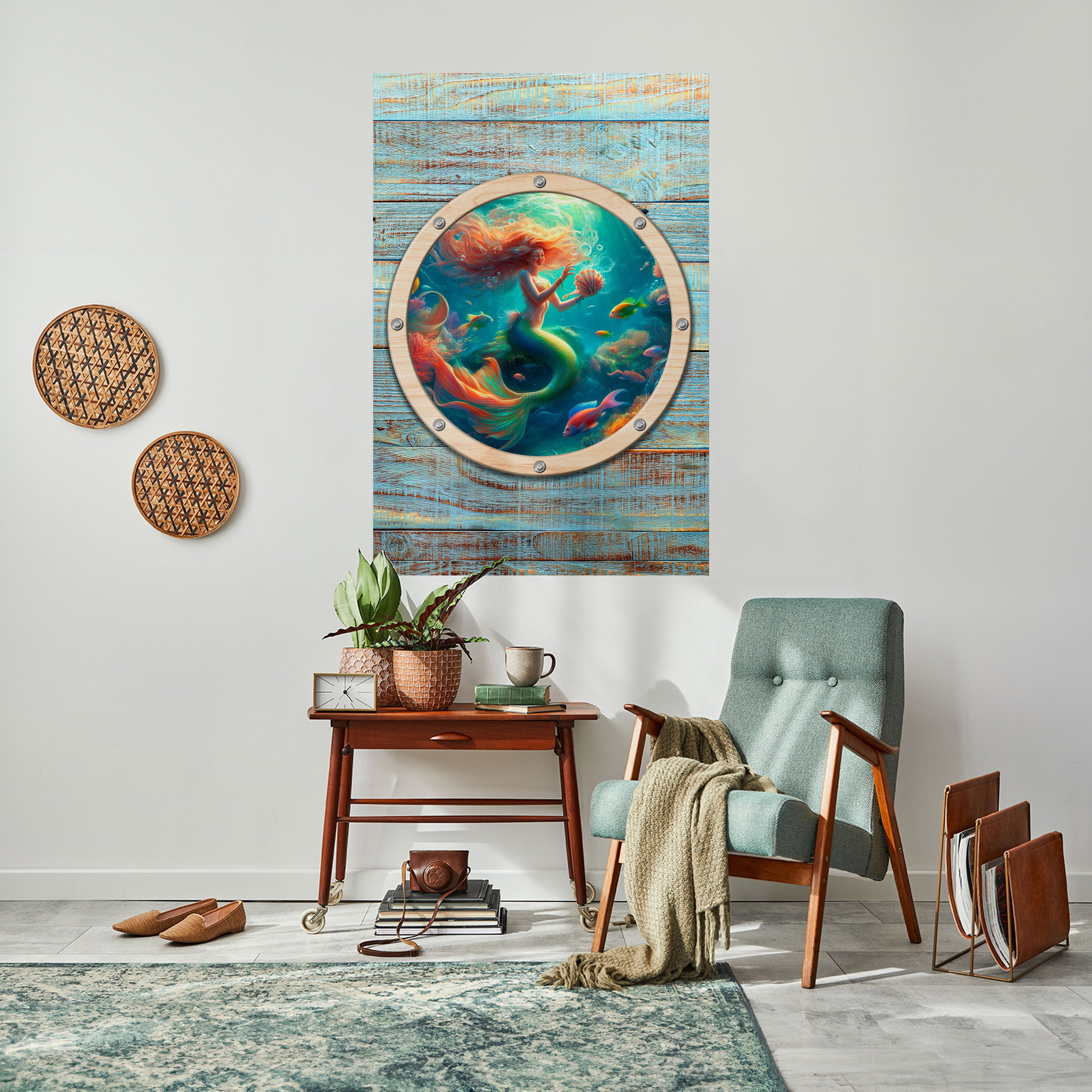 MERMAID DREAMS Peel and Stick Vertical Poster