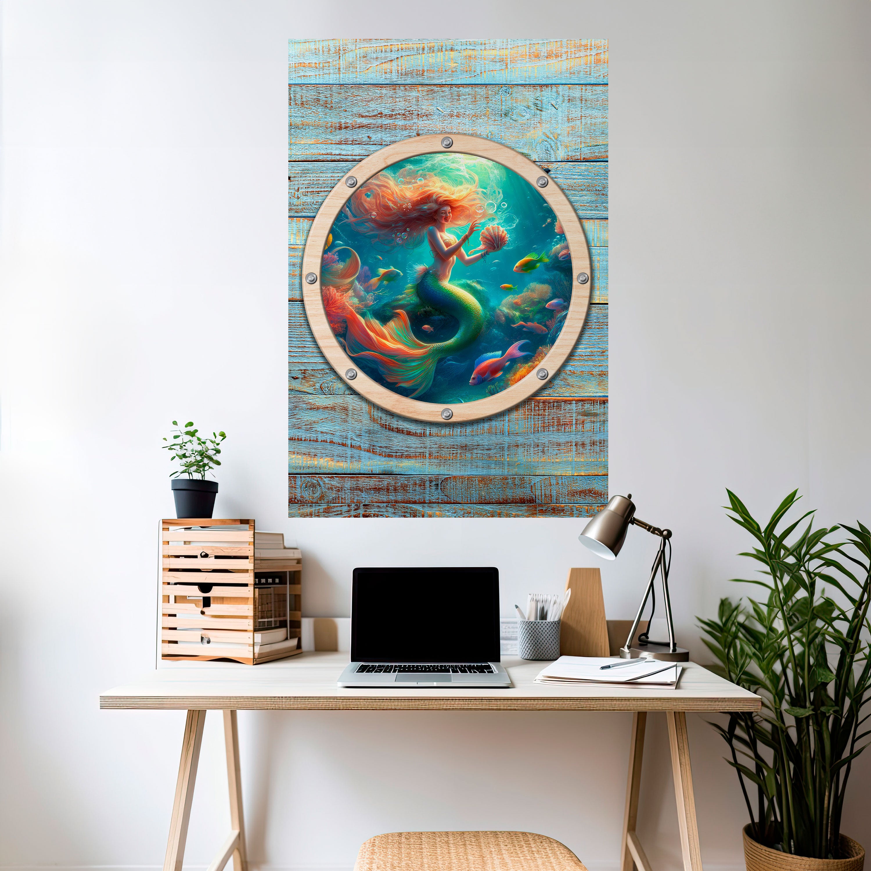 MERMAID DREAMS Peel and Stick Vertical Poster