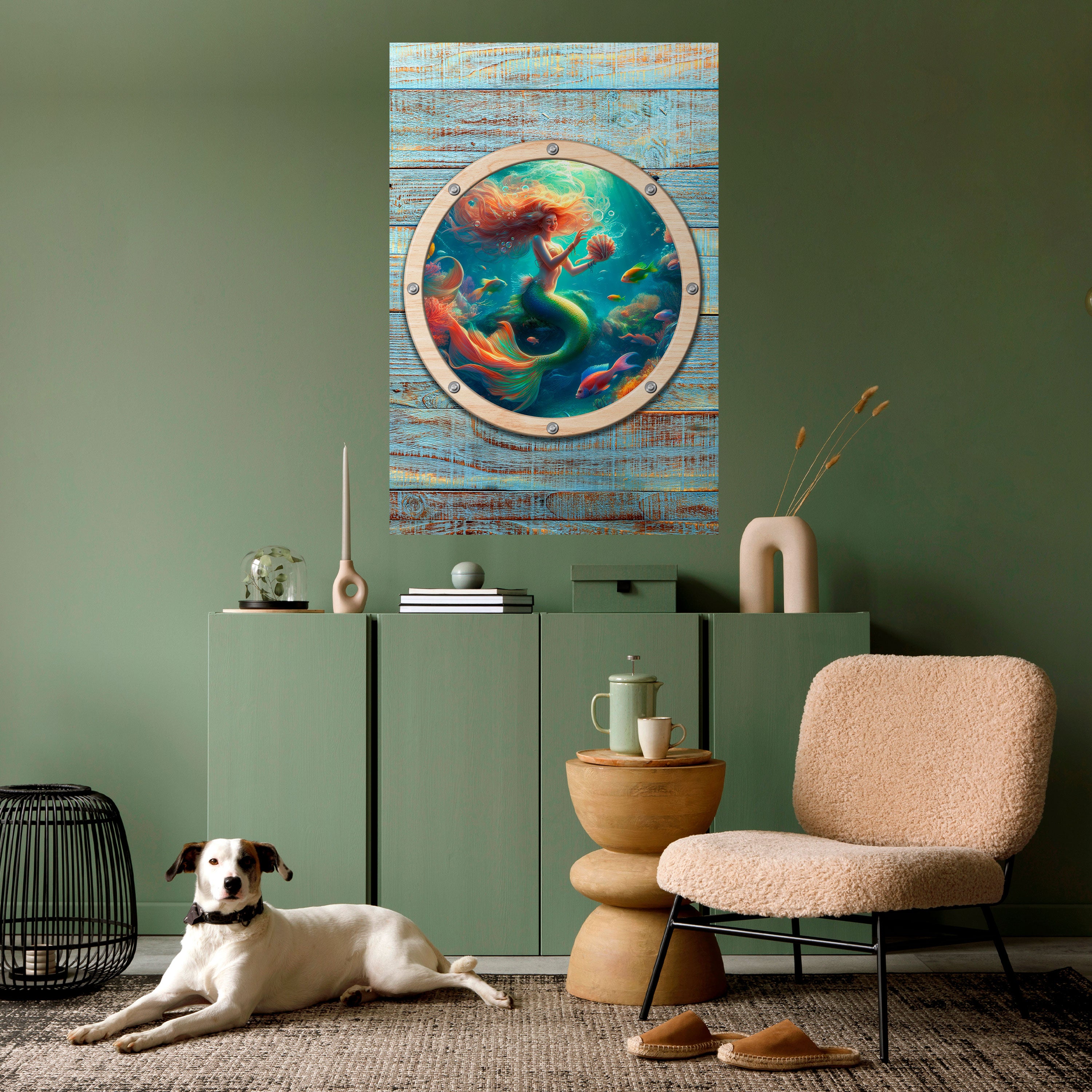 MERMAID DREAMS Peel and Stick Vertical Poster