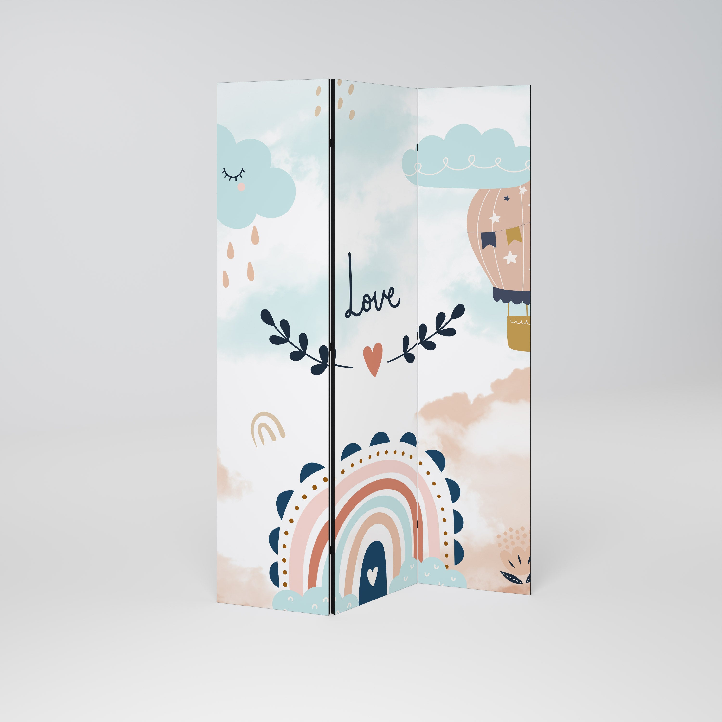 LOVELY DREAMS Decorative 3-Panel Room Divider