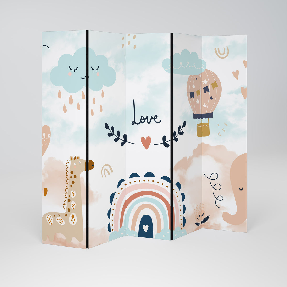 LOVELY DREAMS Biombo de 5 paneles