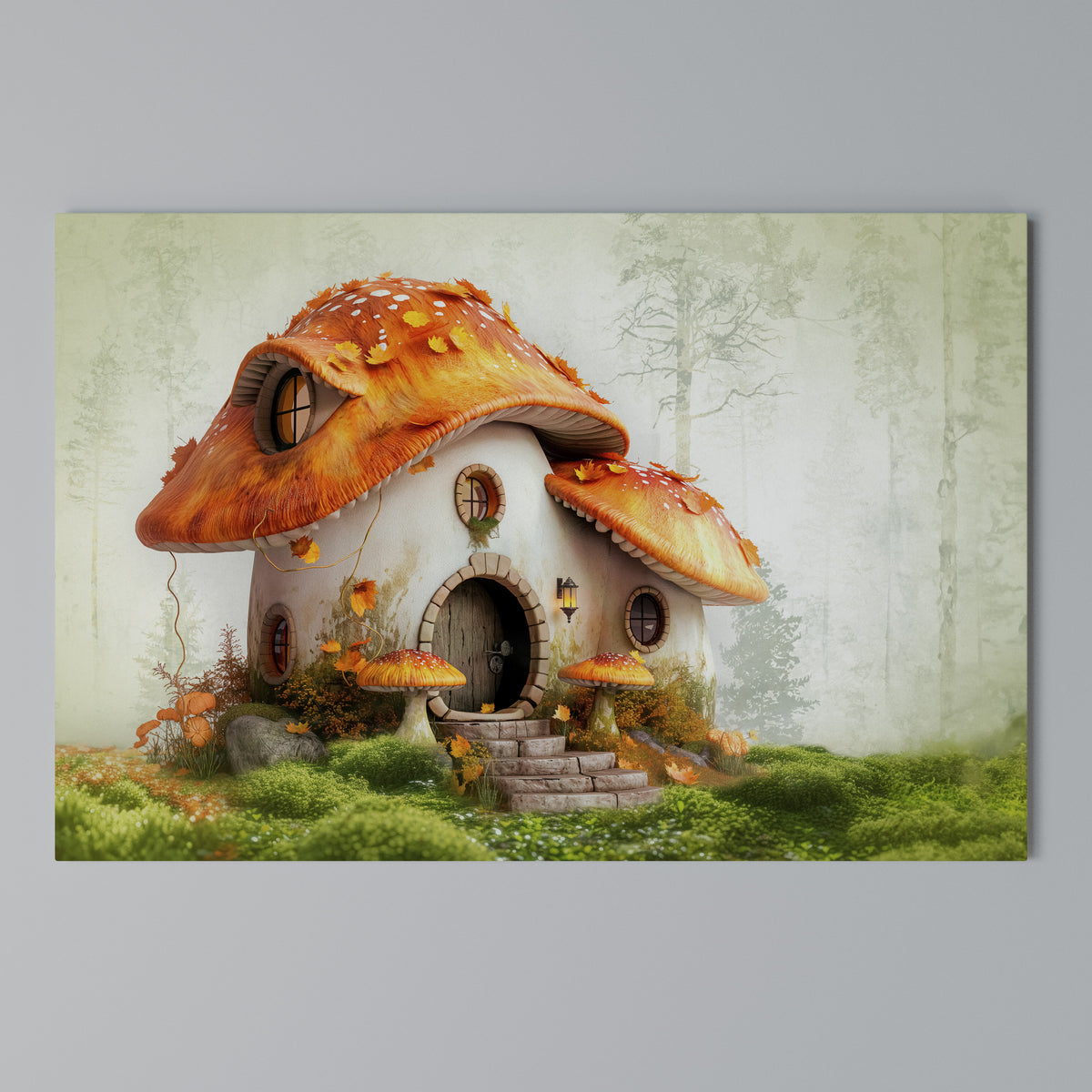 MYSTIC TOADSTOOL Cuadro en lienzo horizontal