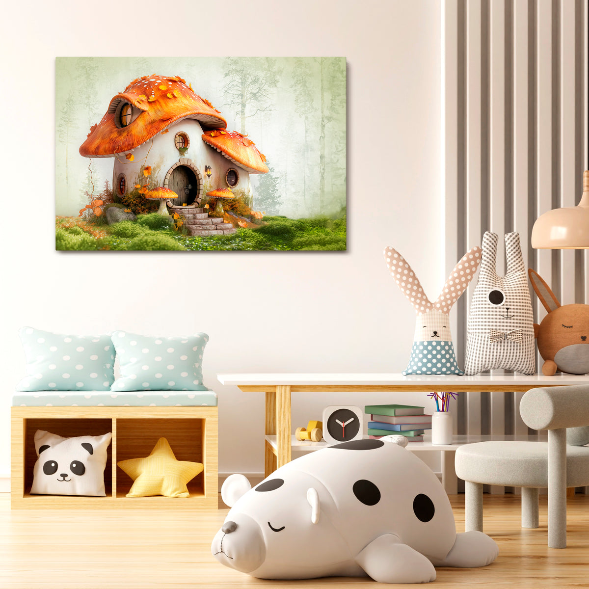 MYSTIC TOADSTOOL Cuadro en lienzo horizontal