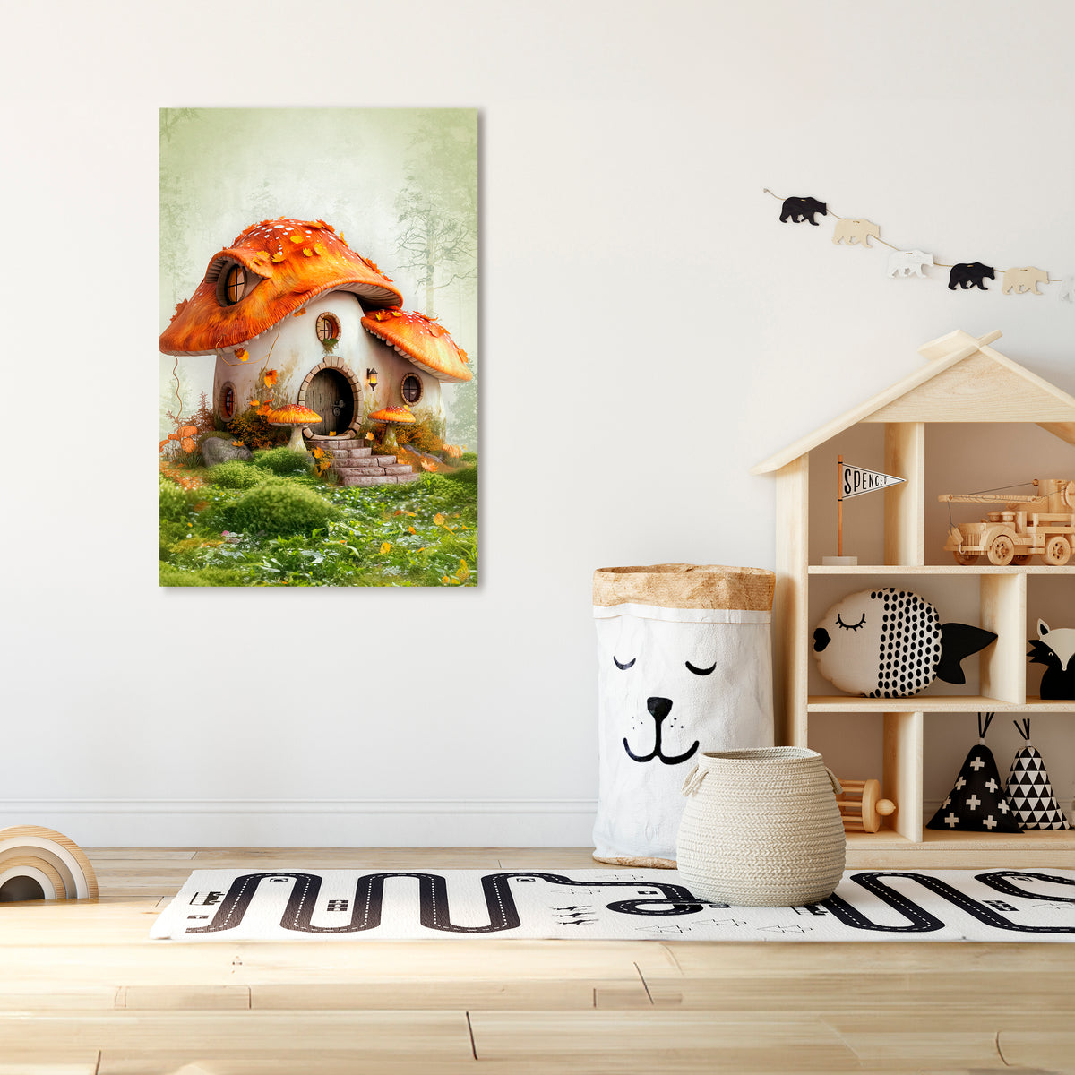 MYSTIC TOADSTOOL Cuadro en lienzo vertical