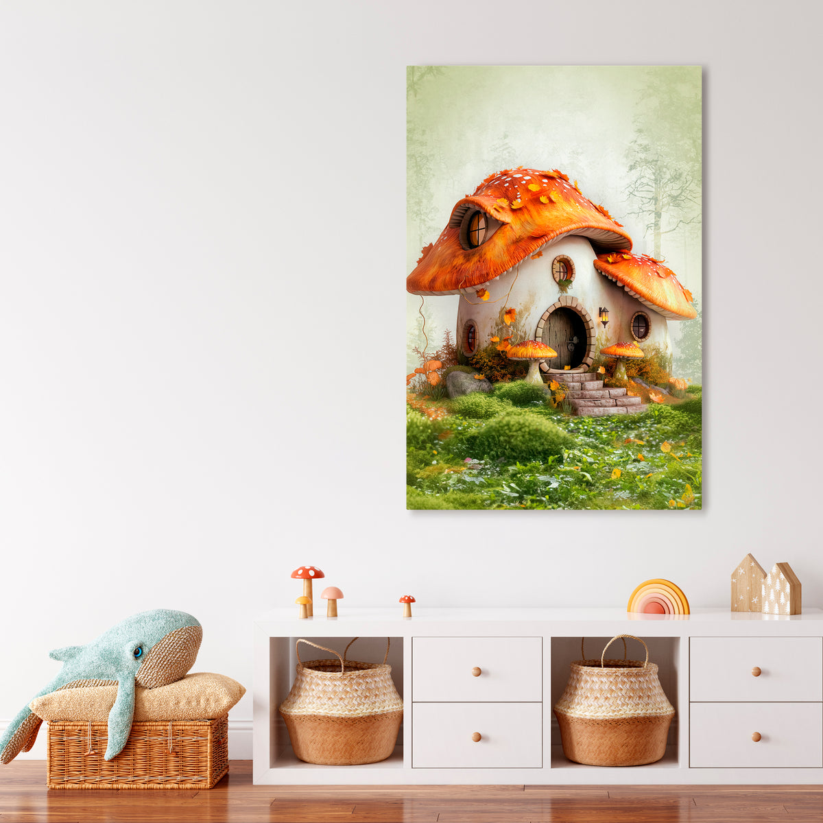 MYSTIC TOADSTOOL Cuadro en lienzo vertical