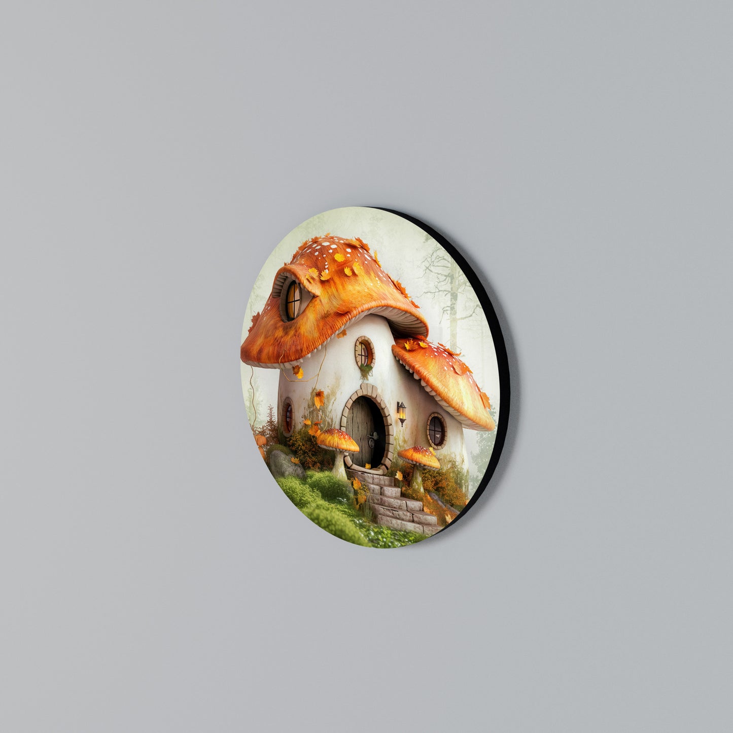MYSTIC TOADSTOOL Arte de pared redondo