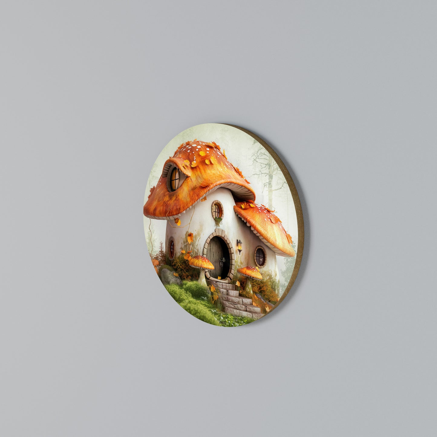 MYSTIC TOADSTOOL Arte de pared redondo