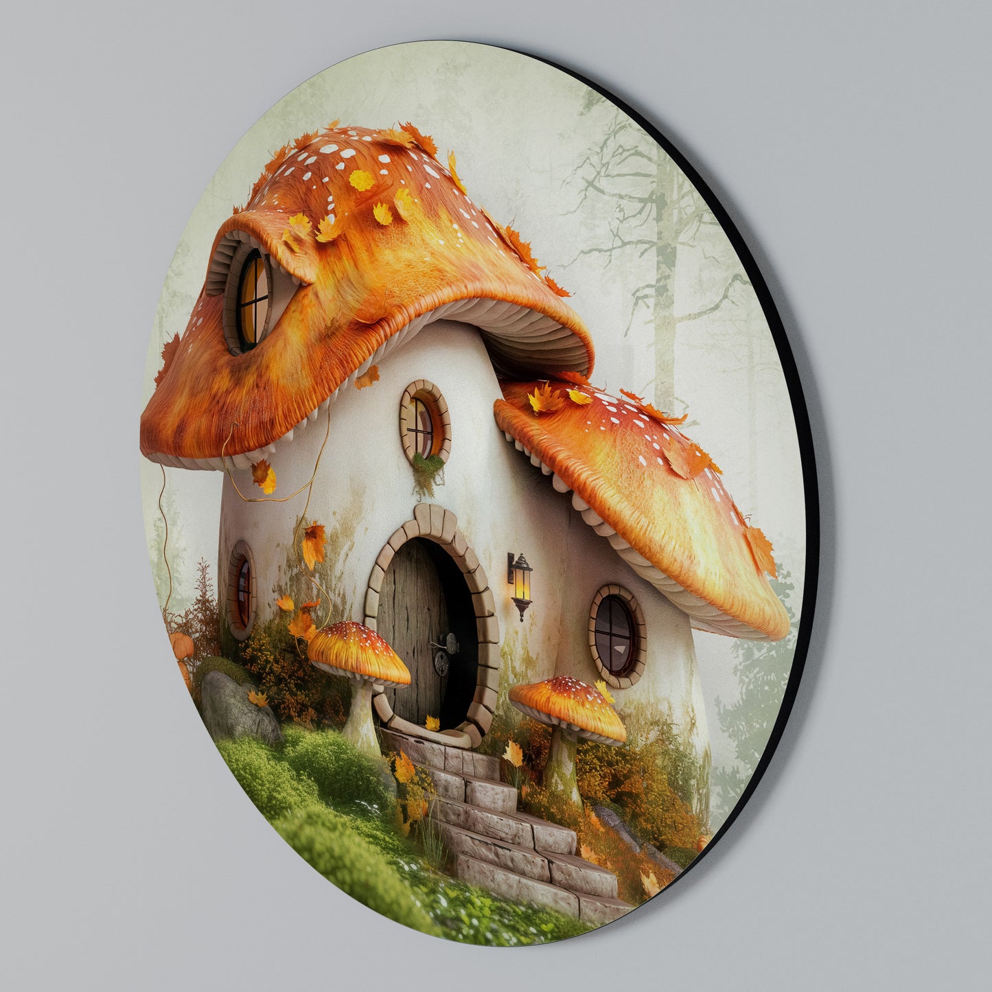 MYSTIC TOADSTOOL Arte de pared redondo