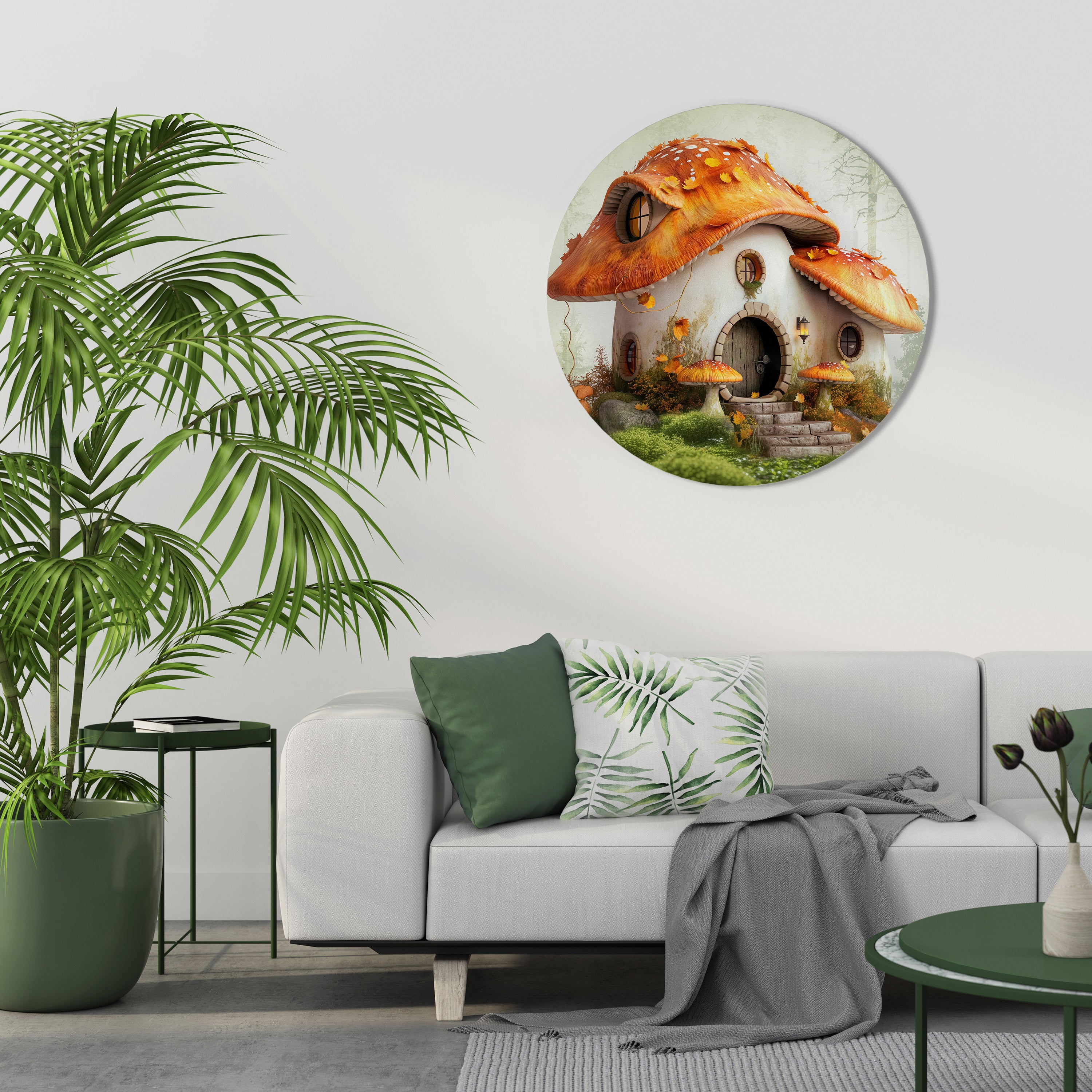 MYSTIC TOADSTOOL Round Wall Art
