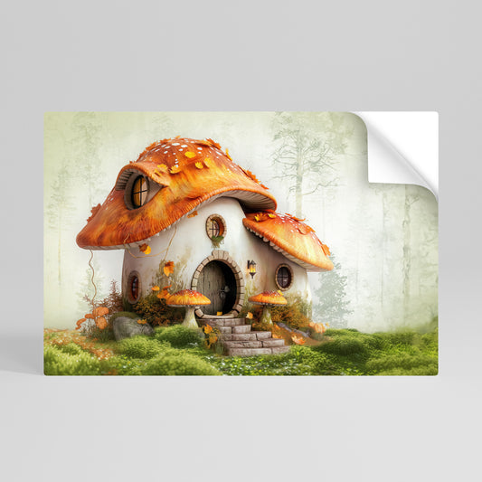MYSTIC TOADSTOOL Póster adhesivo horizontal