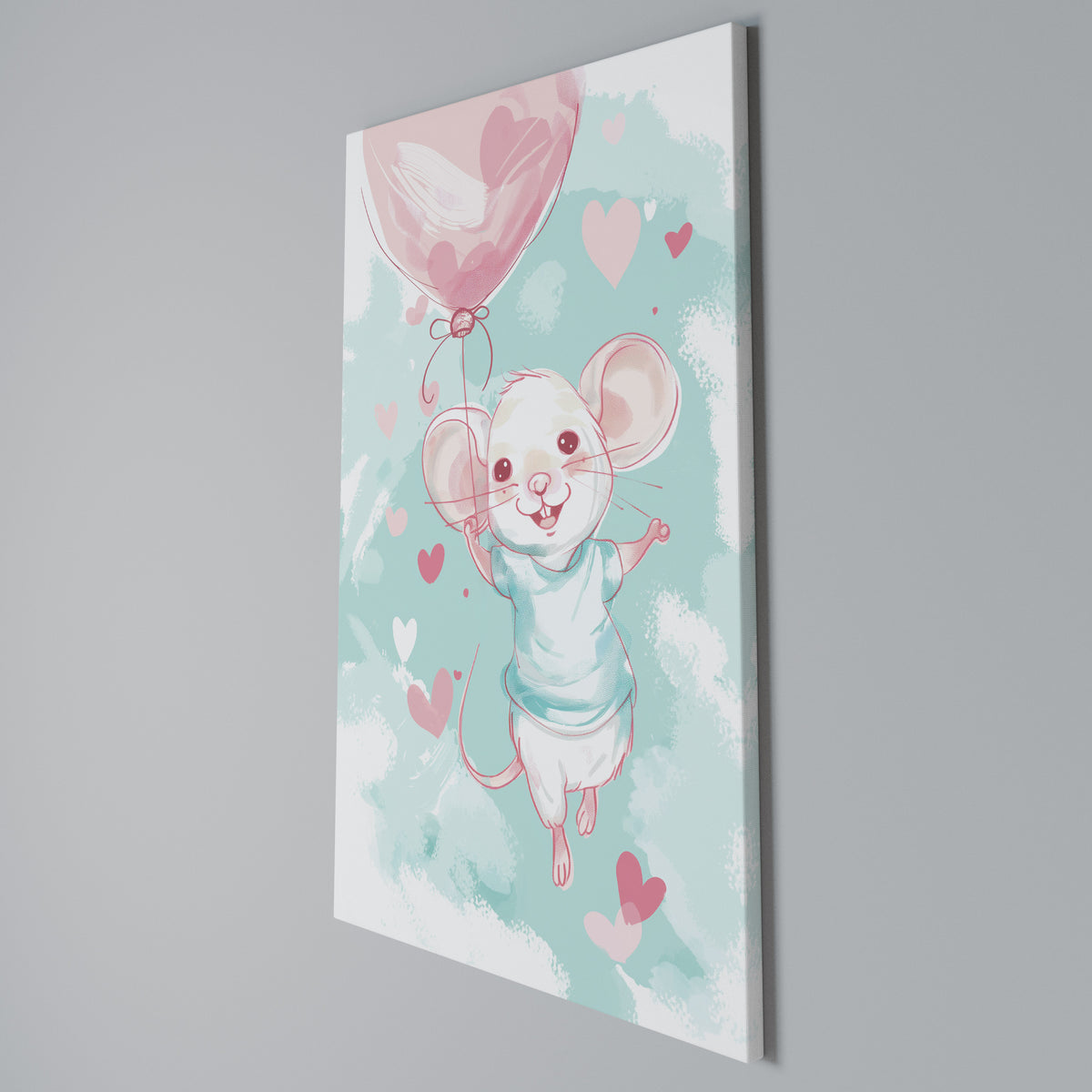 MOUSY FLOW Cuadro en lienzo vertical
