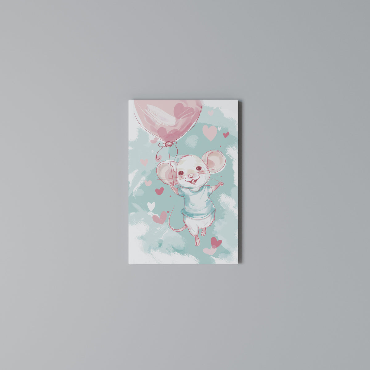 MOUSY FLOW Cuadro en lienzo vertical