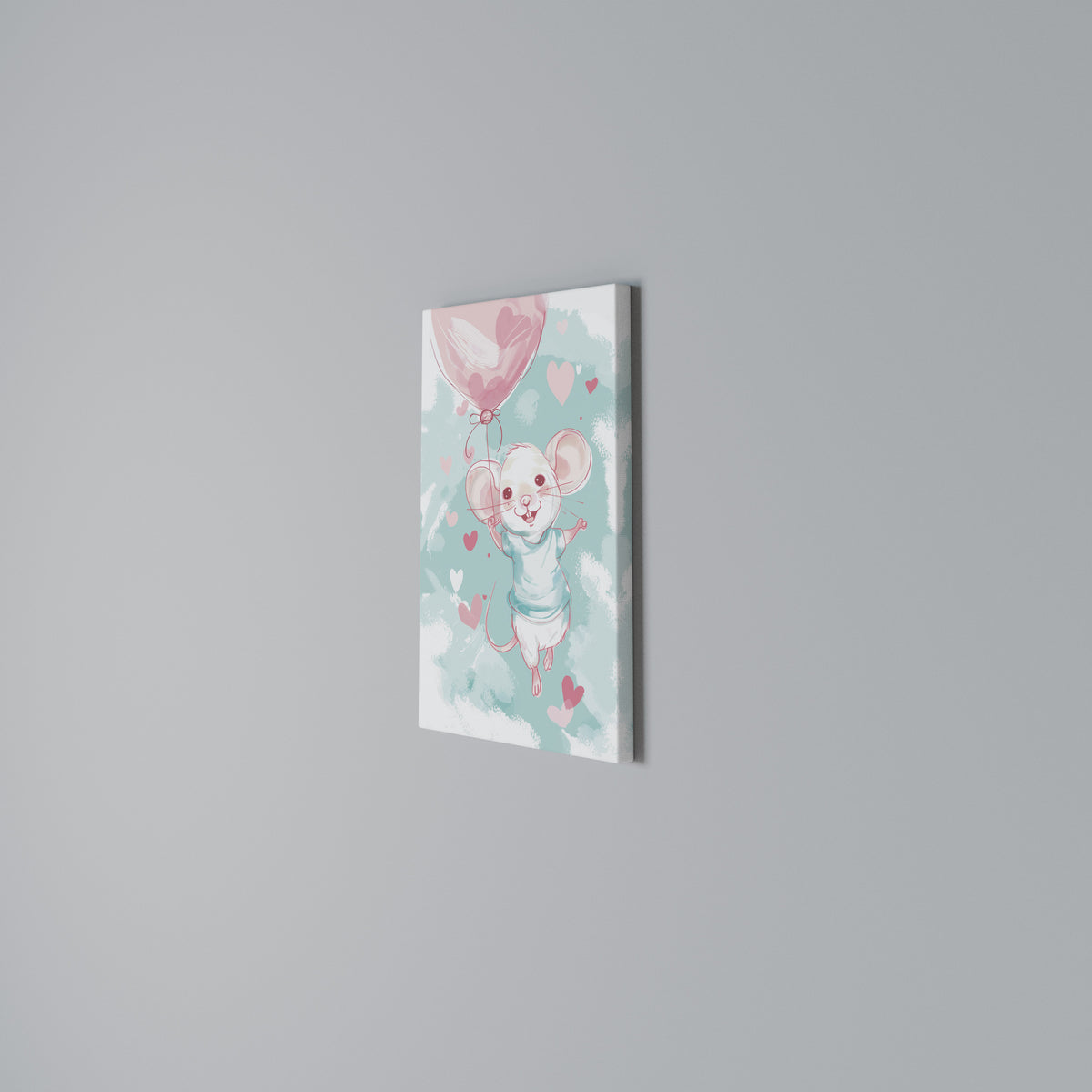 MOUSY FLOW Cuadro en lienzo vertical