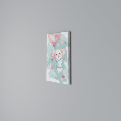 MOUSY FLOW Cuadro en lienzo vertical