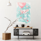 MOUSY FLOW Peel and Stick Vertical Poster