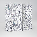 SCHOOL STUFF Biombo Decorativo de 5 Paneles
