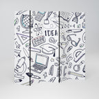 SCHOOL STUFF Biombo Decorativo de 5 Paneles