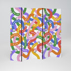 HELLO THERE Biombo Decorativo de 5 Paneles