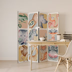 TROPICAL SQUAD 4-Panel Room Divider