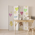 BALLOON FRIENDS 4-Panel Room Divider