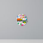 POWER OF IMAGINATION Oval Art Shelf In Black Finish