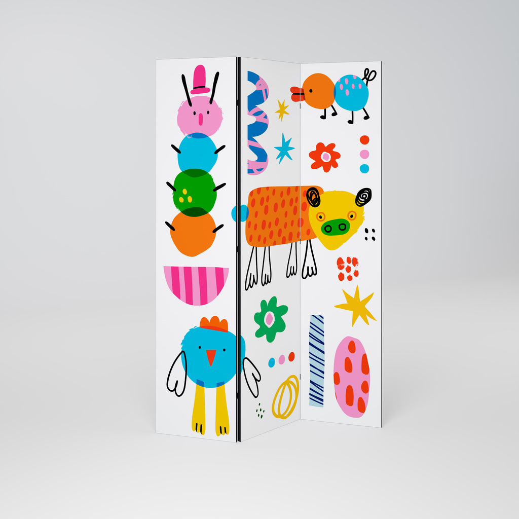 POWER OF IMAGINATION Biombo de 3 paneles