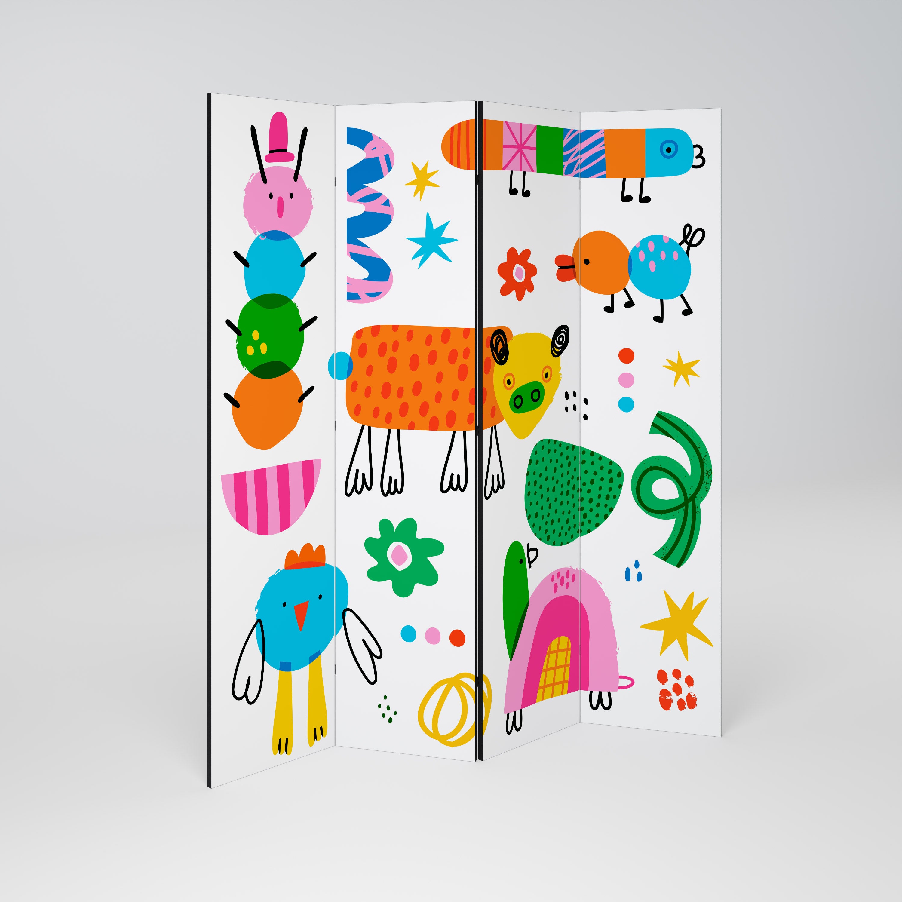 POWER OF IMAGINATION Biombo de 4 paneles