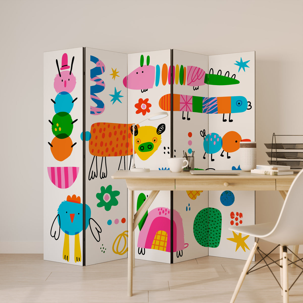 POWER OF IMAGINATION Biombo de 5 paneles