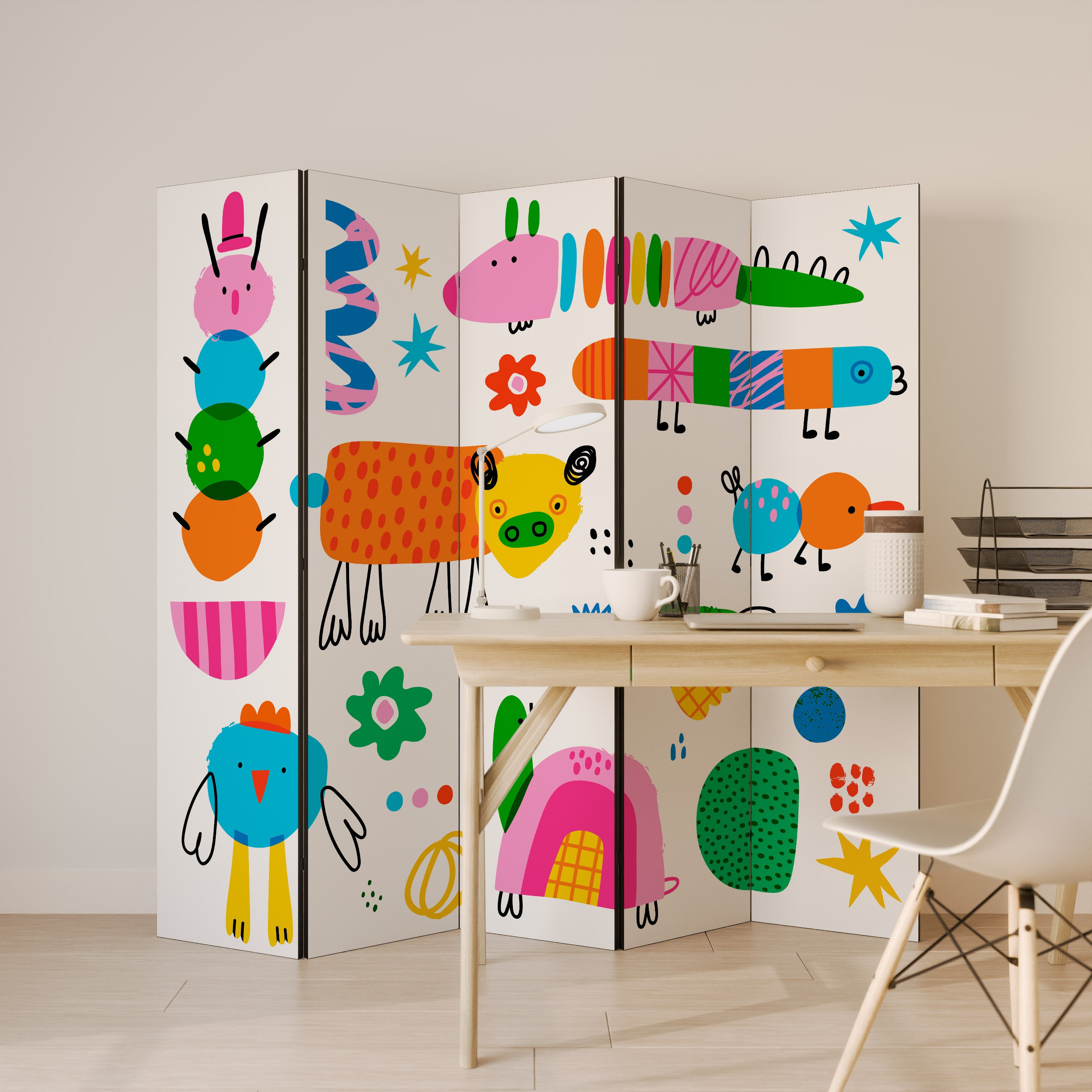 POWER OF IMAGINATION Biombo de 5 paneles