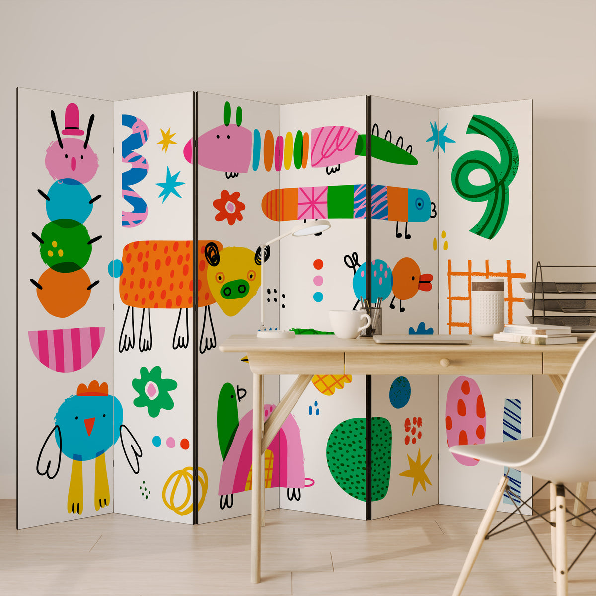 POWER OF IMAGINATION Biombo de 6 paneles