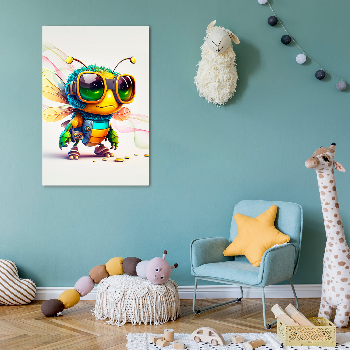 BUZZ BUDDY Cuadro en lienzo vertical
