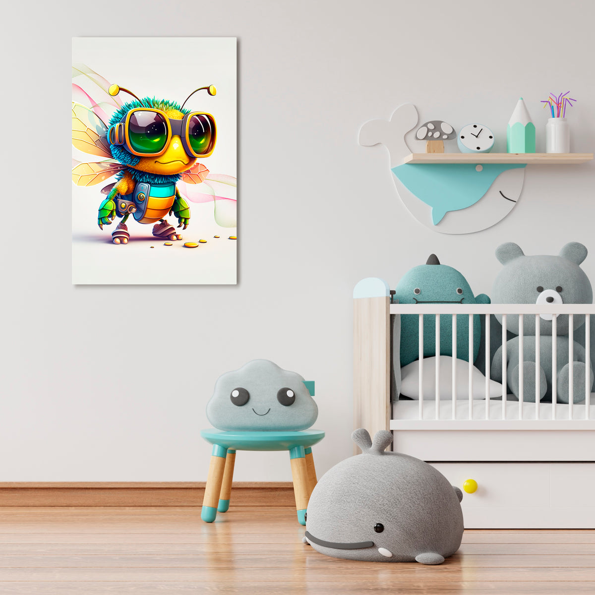 BUZZ BUDDY Cuadro en lienzo vertical