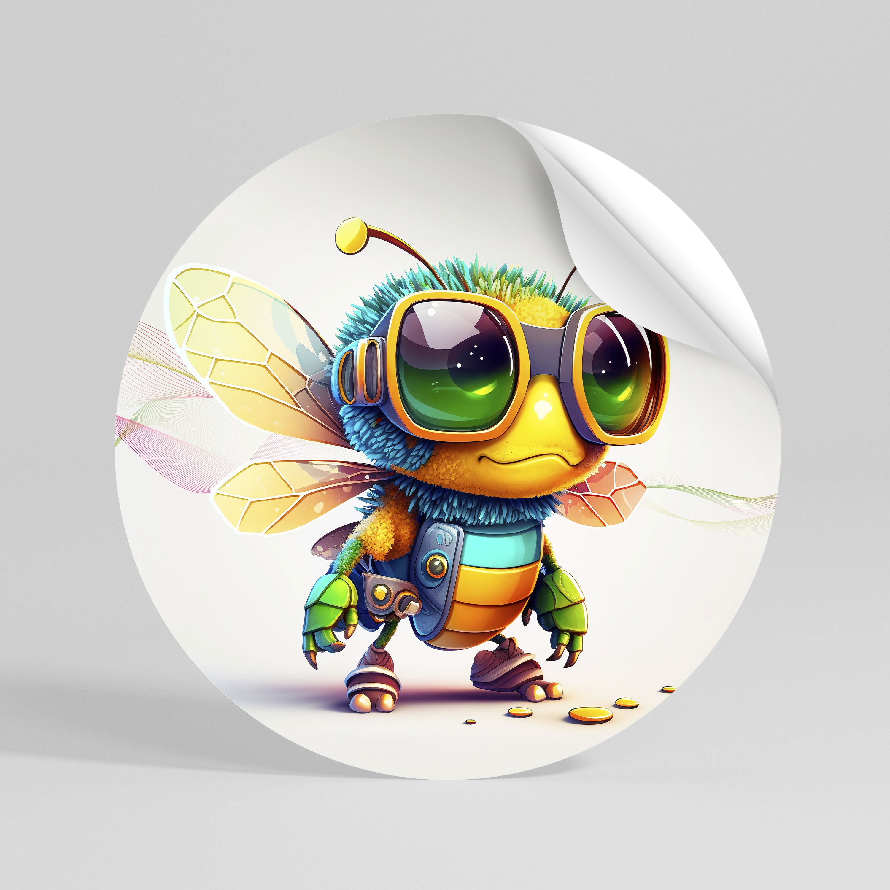 BUZZ BUDDY Vinilo adhesivo redondo
