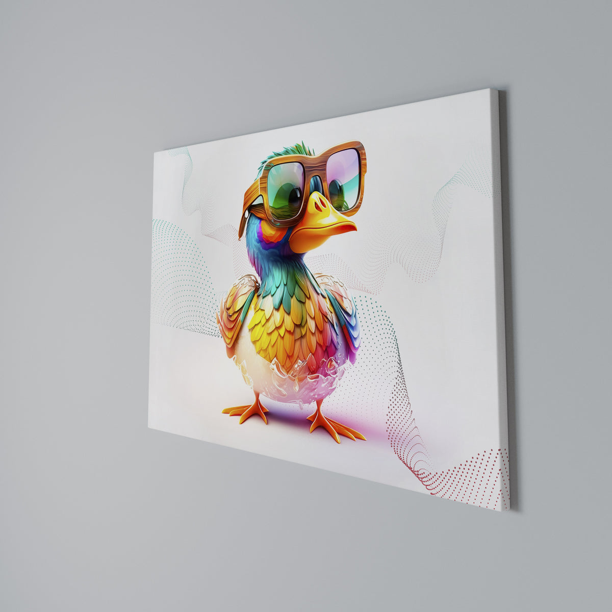 QUACKY FUN Cuadro en lienzo horizontal