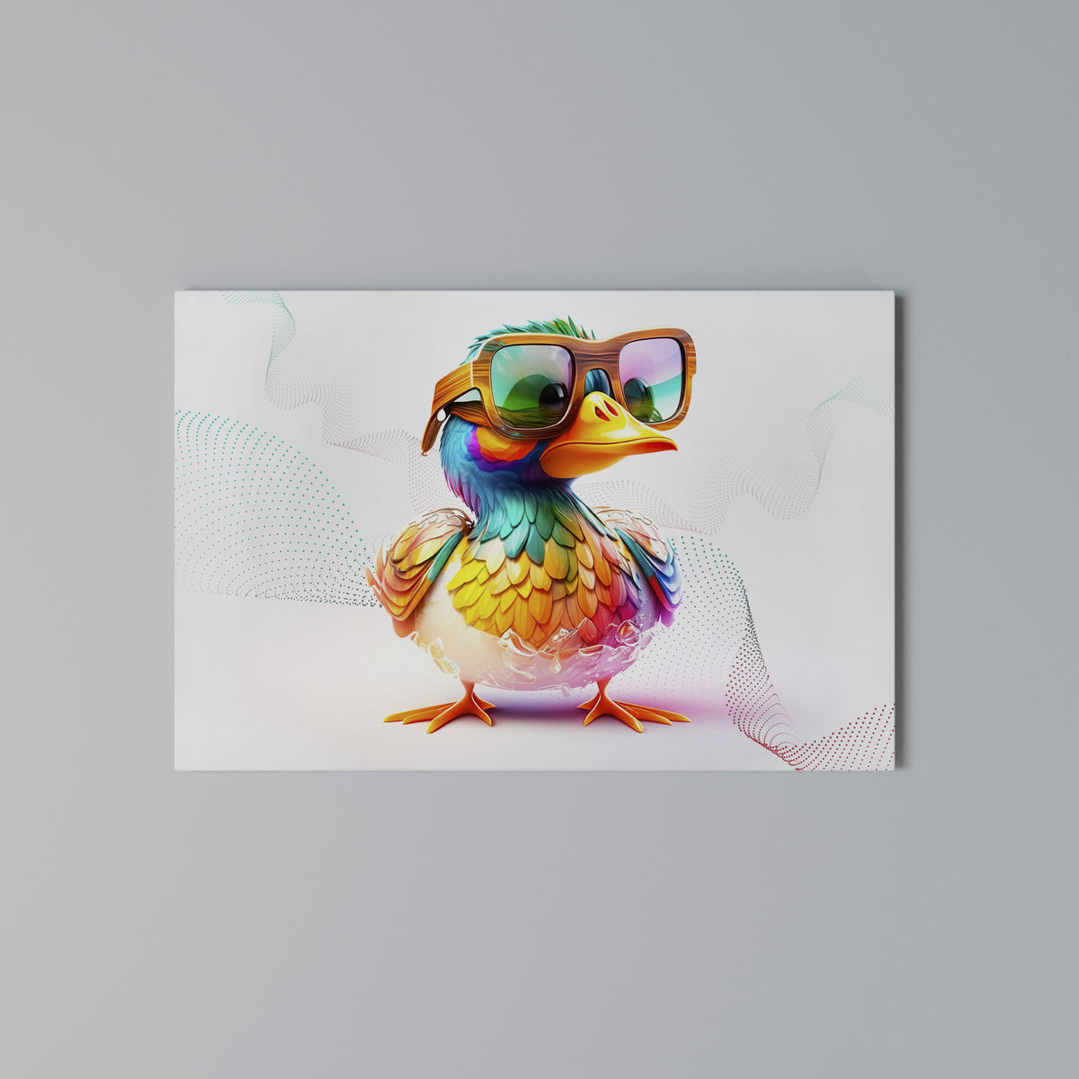 QUACKY FUN Cuadro en lienzo horizontal