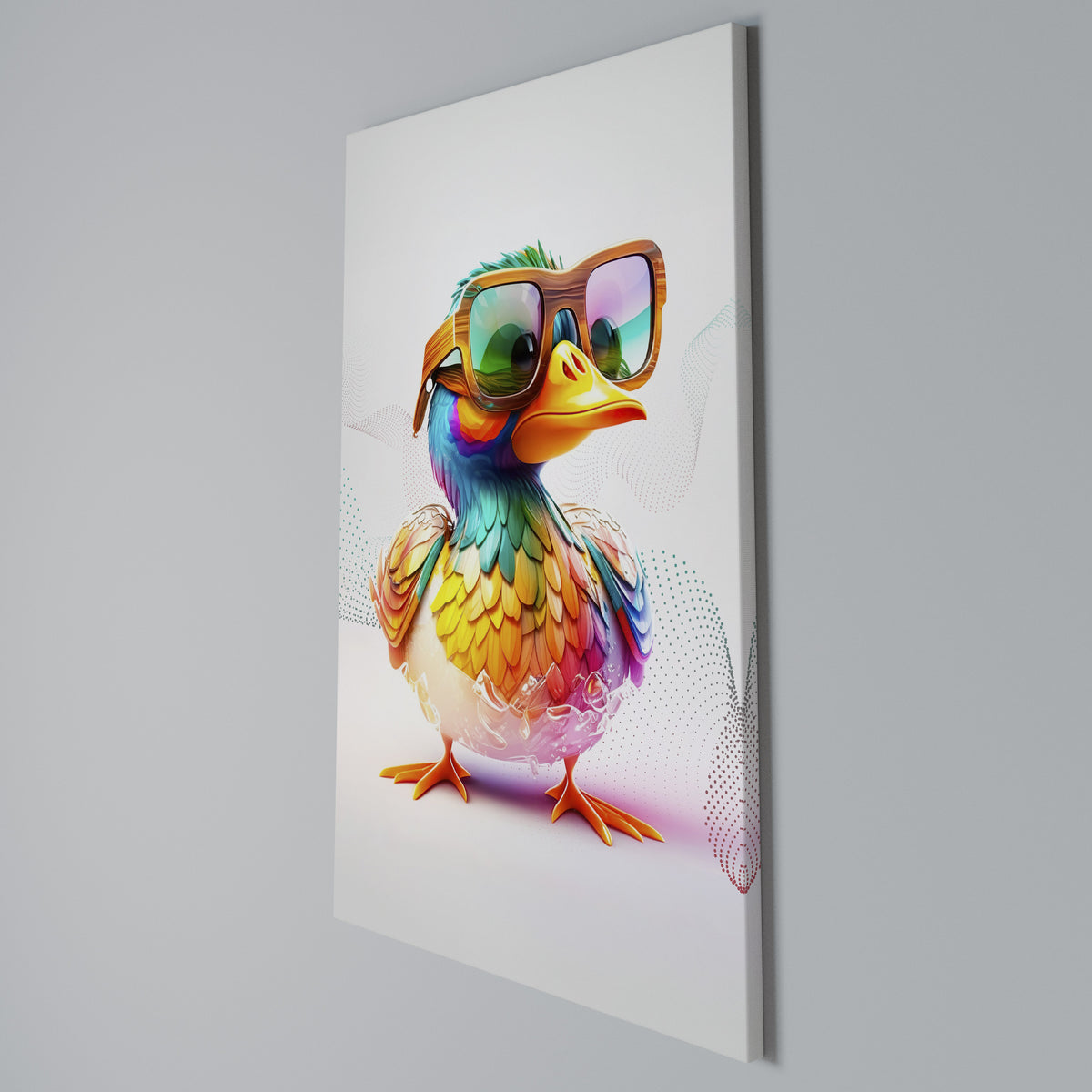QUACKY FUN Cuadro en lienzo vertical