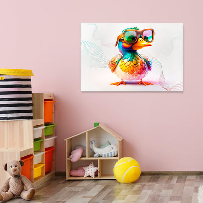 QUACKY FUN Cuadro en lienzo horizontal