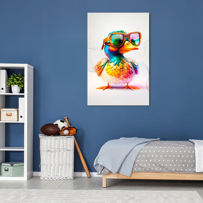 QUACKY FUN Cuadro en lienzo vertical