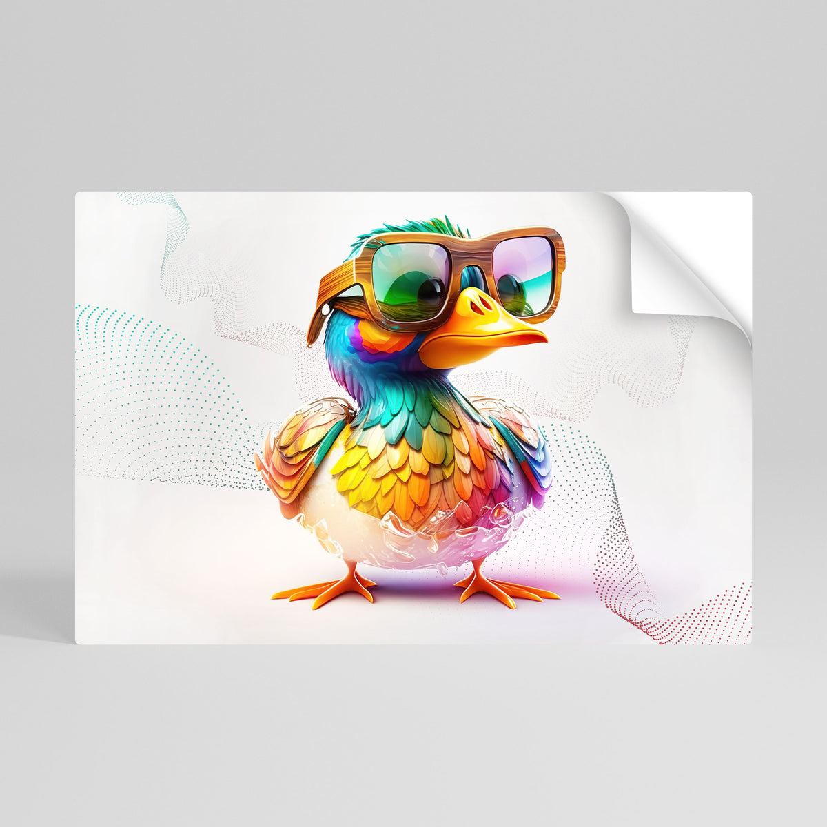 QUACKY FUN Póster adhesivo horizontal