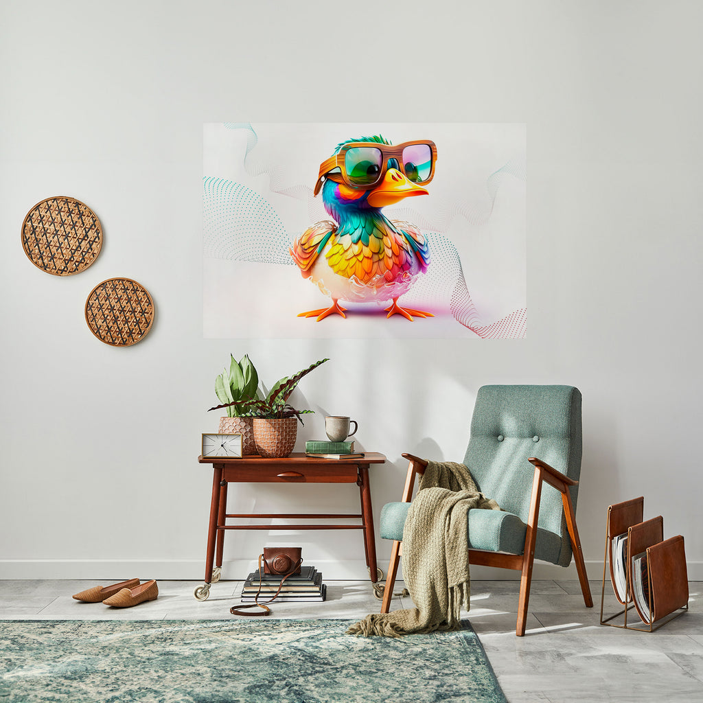 Póster horizontal autoadhesivo QUACKY FUN