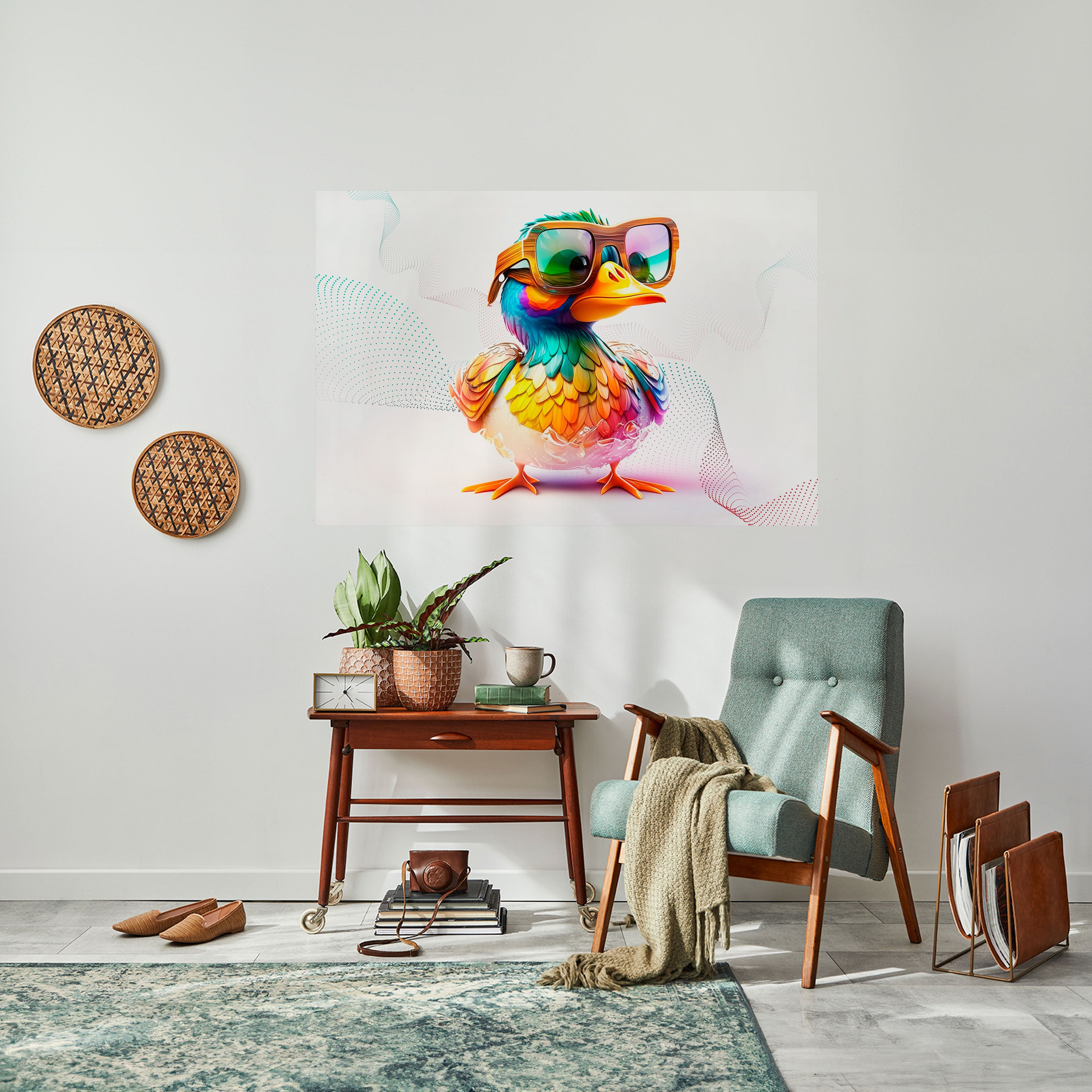 Póster horizontal autoadhesivo QUACKY FUN