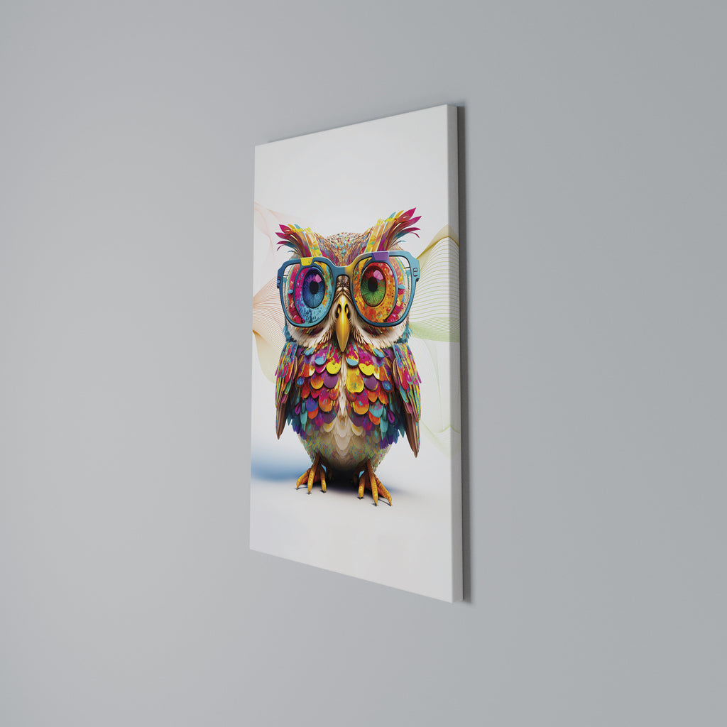 HOOT HOOT Cuadro en lienzo vertical