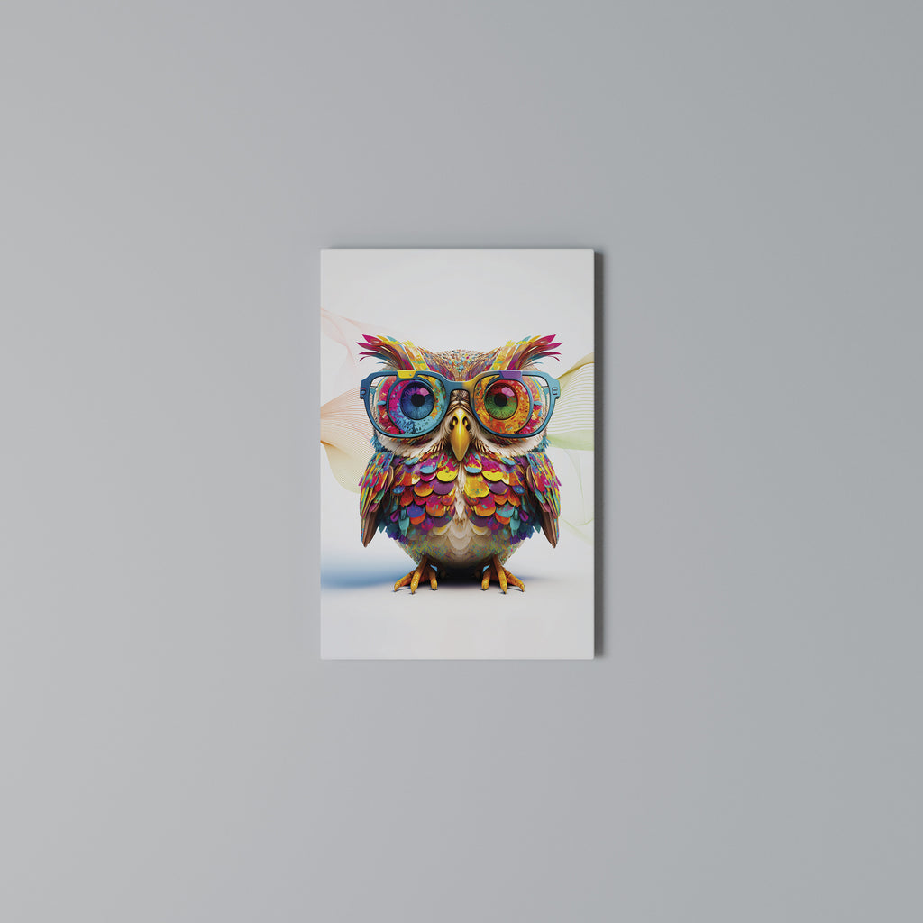 HOOT HOOT Cuadro en lienzo vertical