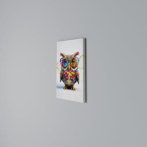 HOOT HOOT Cuadro en lienzo vertical