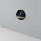 STELLAR SWING Round Art Shelf In Oak Effect