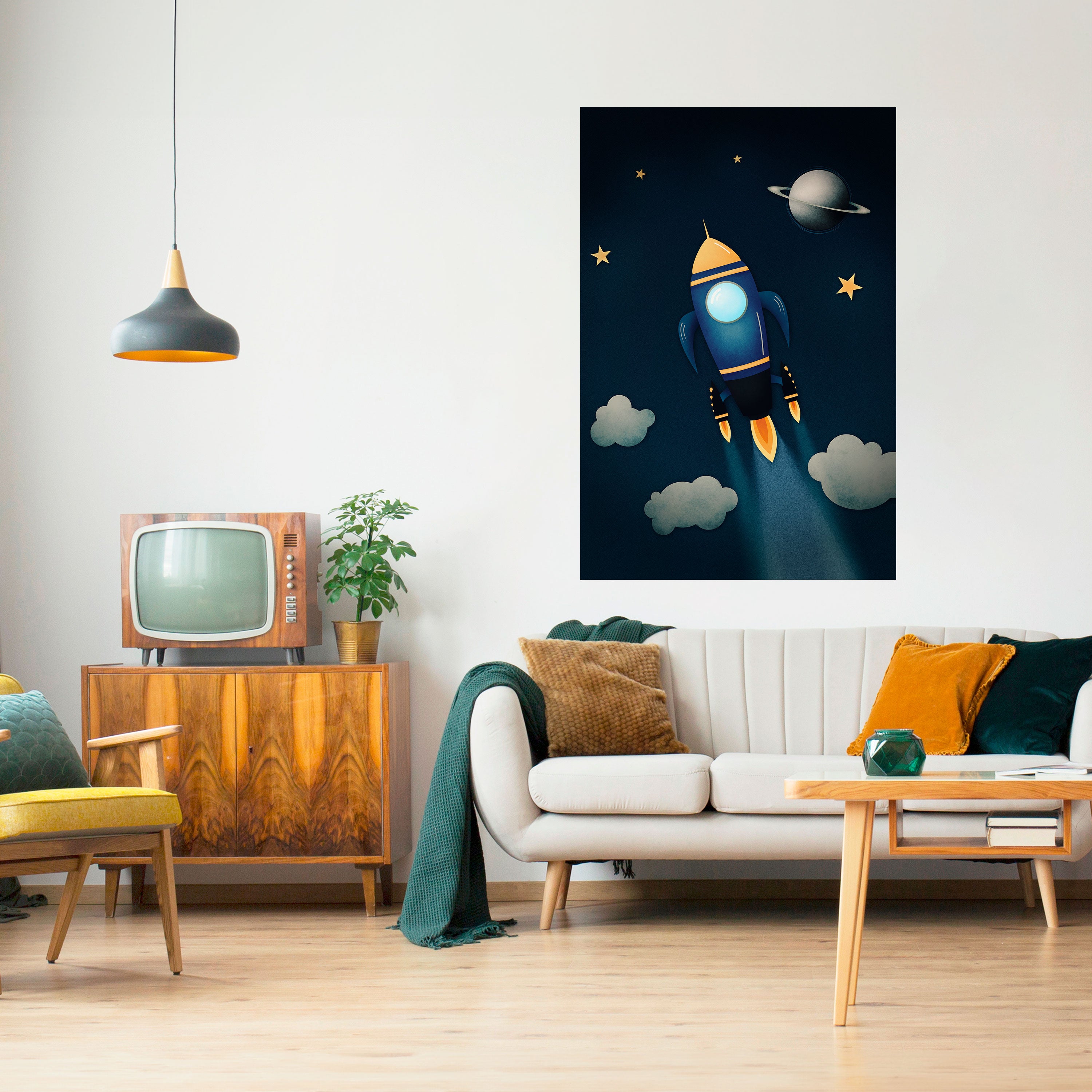 STELLAR SWING Peel and Stick Vertical Poster