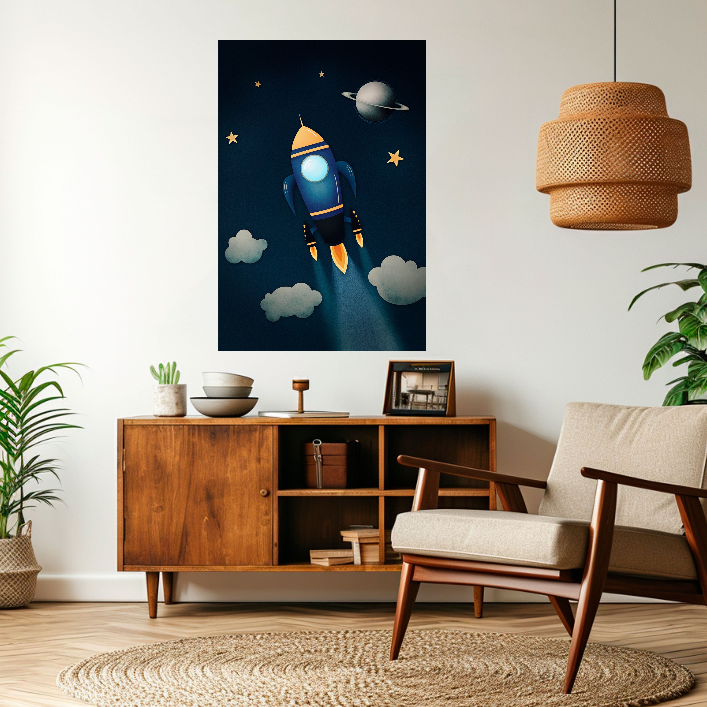 STELLAR SWING Peel and Stick Vertical Poster