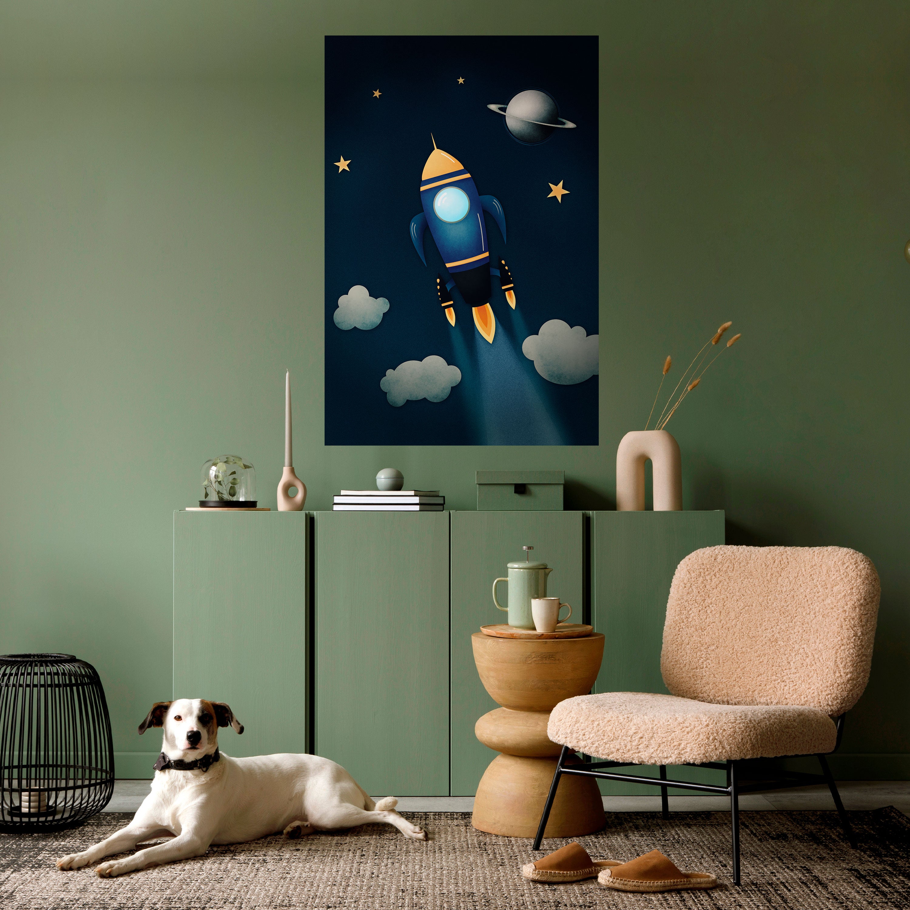 STELLAR SWING Peel and Stick Vertical Poster
