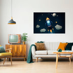 STELLAR SWING Póster Horizontal Adhesivo