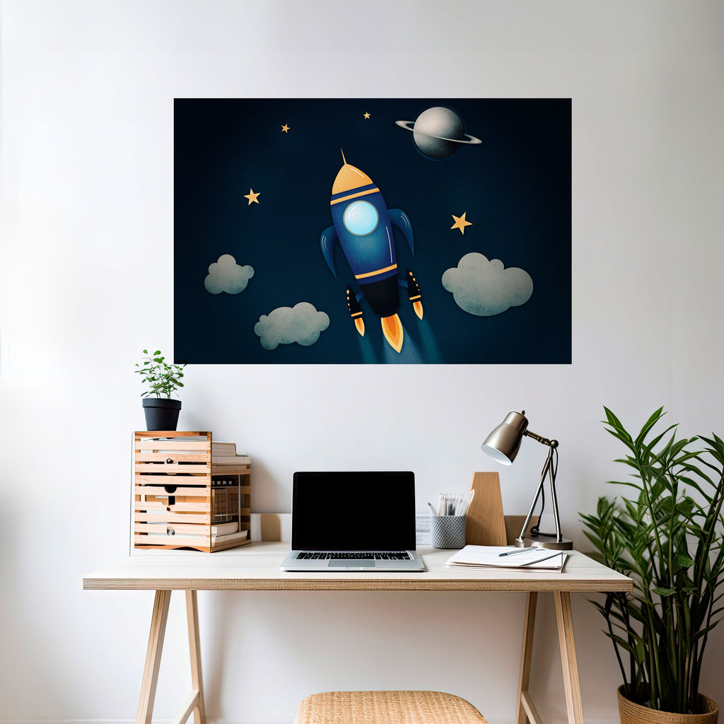 Póster horizontal autoadhesivo STELLAR SWING